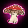 Vibrant RGB Neon Sign featuring Amanita Muscaria Mushroom Design Artwork