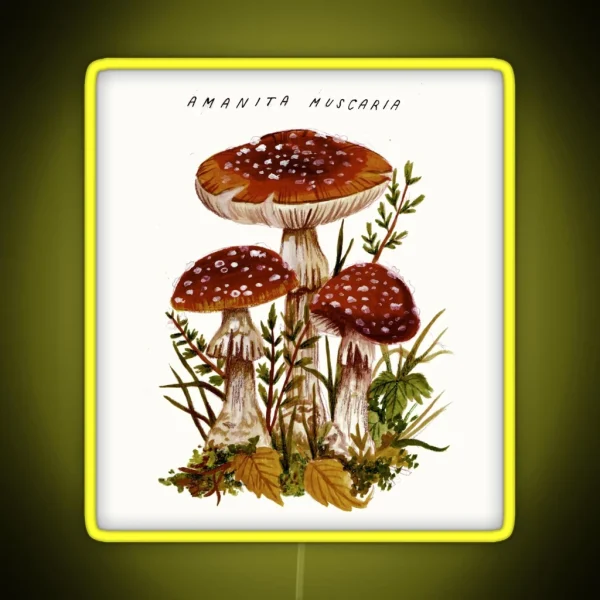 Amanita Muscaria RGB Neon Sign