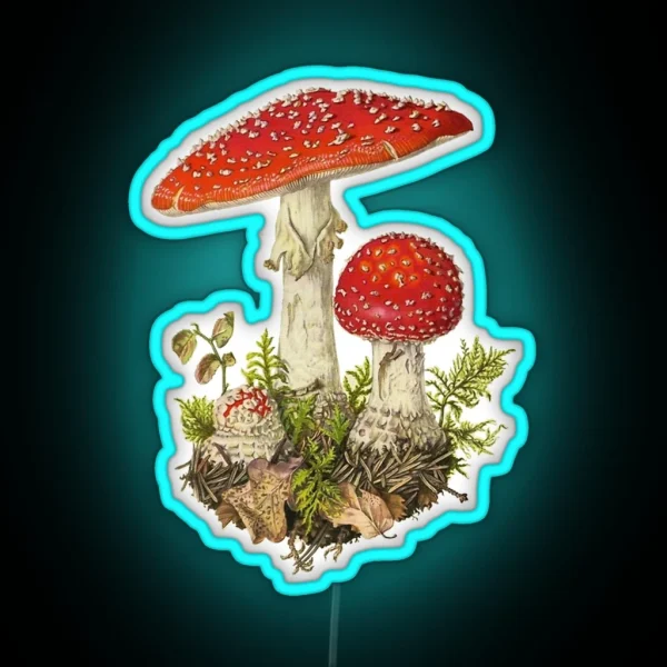 Amanita Muscaria RGB Neon Sign