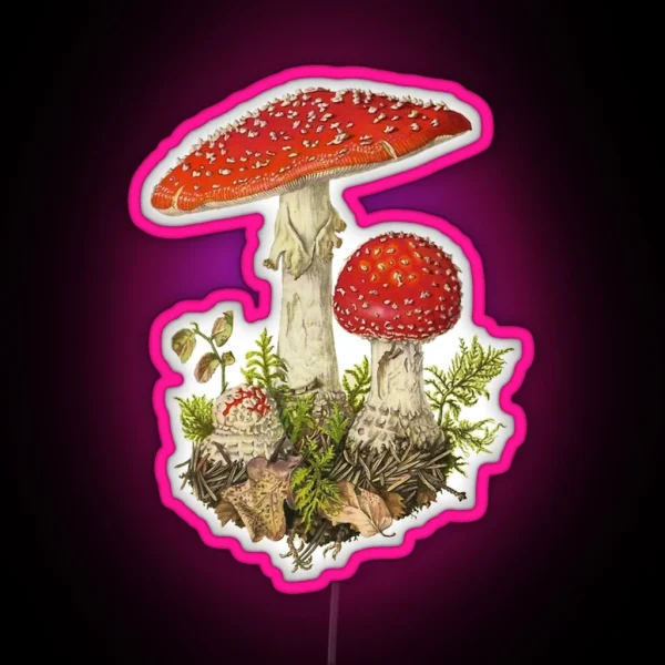 Amanita Muscaria RGB Neon Sign