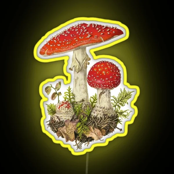 Amanita Muscaria RGB Neon Sign