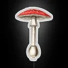 Vibrant Amanita Muscaria Mushroom Neon Sign with RGB Color Changing Effect