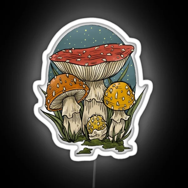 Amanita Party RGB Neon Sign