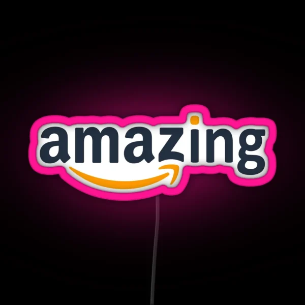 Amazing Amazon Logo RGB Neon Sign