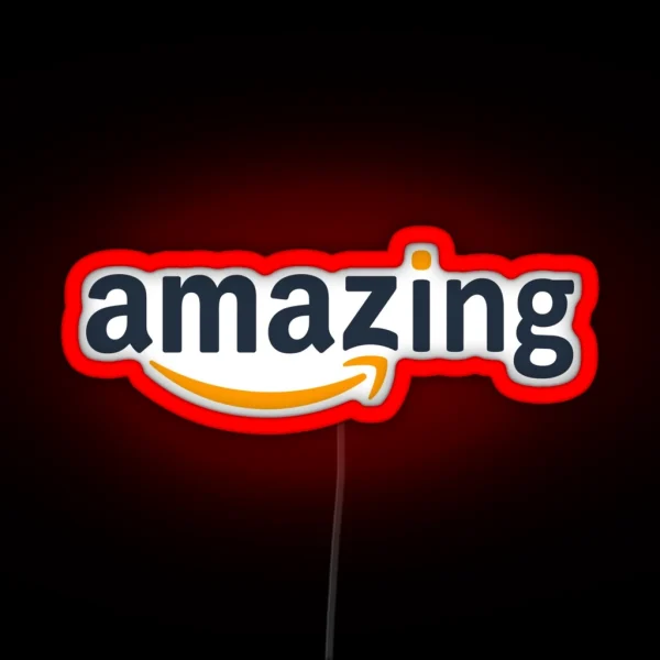 Amazing Amazon Logo RGB Neon Sign
