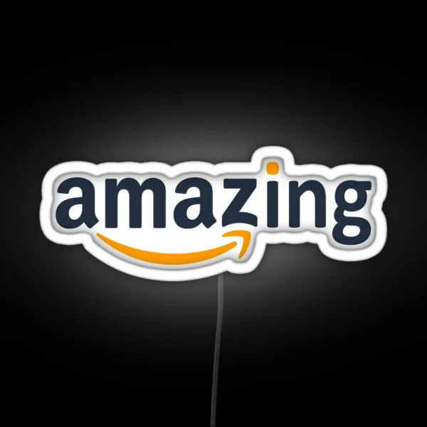 Amazing Amazon Logo RGB Neon Sign