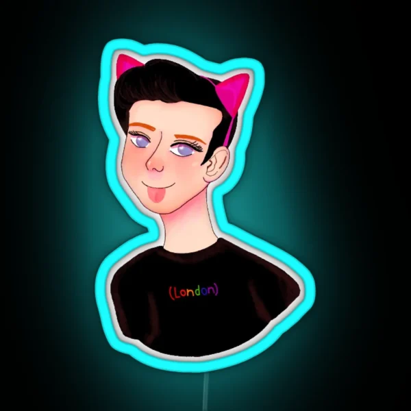 Amazingphil Cat Art RGB Neon Sign