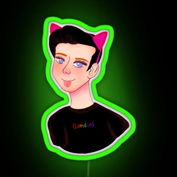 Amazingphil Cat Art RGB Neon Sign