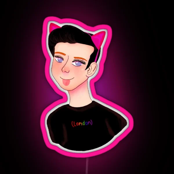 Amazingphil Cat Art RGB Neon Sign