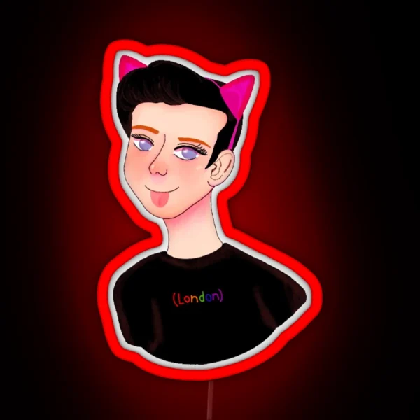 Amazingphil Cat Art RGB Neon Sign