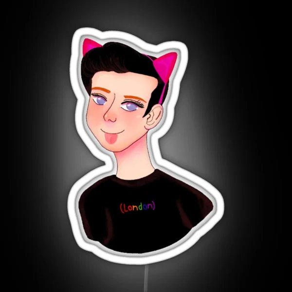 Amazingphil Cat Art RGB Neon Sign