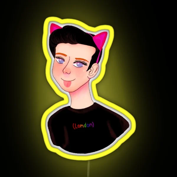 Amazingphil Cat Art RGB Neon Sign