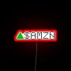 Amazon Wall Ticker in Vibrant Green Neon RGB Lighting