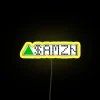 RGB LED stock ticker display with customizable green backlight settings