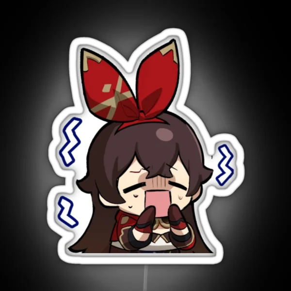 Amber Genshin Impact Chibi RGB Neon Sign