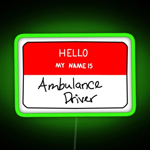 Ambulance Driver RGB Neon Sign