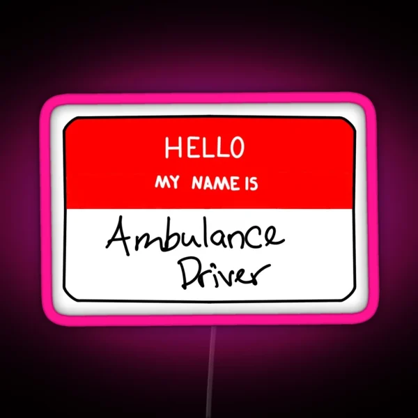 Ambulance Driver RGB Neon Sign