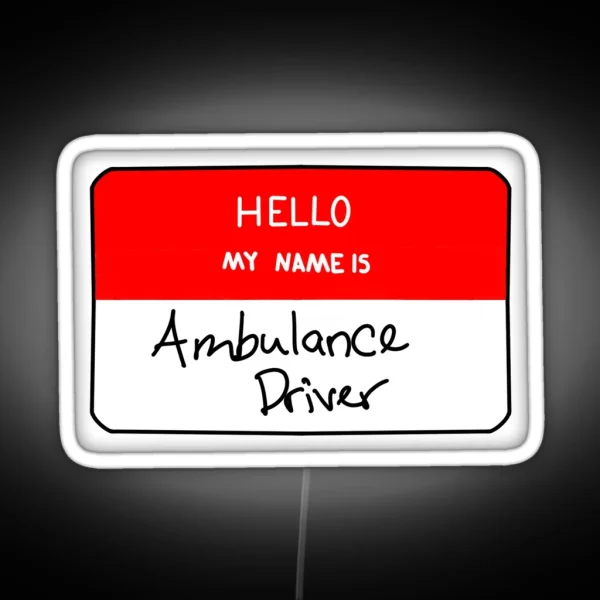 Ambulance Driver RGB Neon Sign