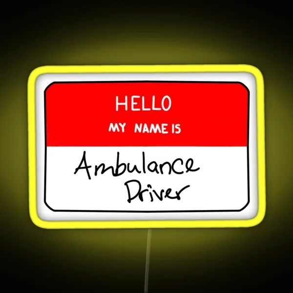 Ambulance Driver RGB Neon Sign