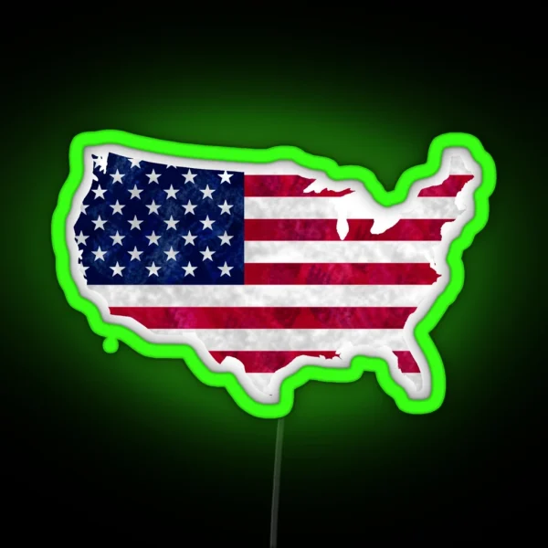 America RGB Neon Sign