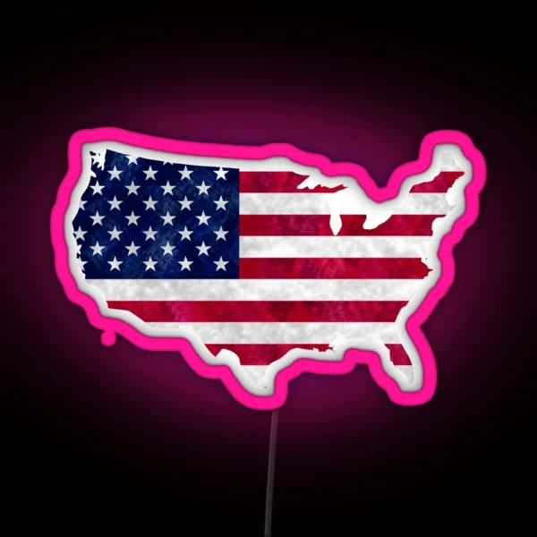 America RGB Neon Sign