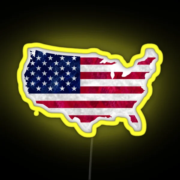 America RGB Neon Sign