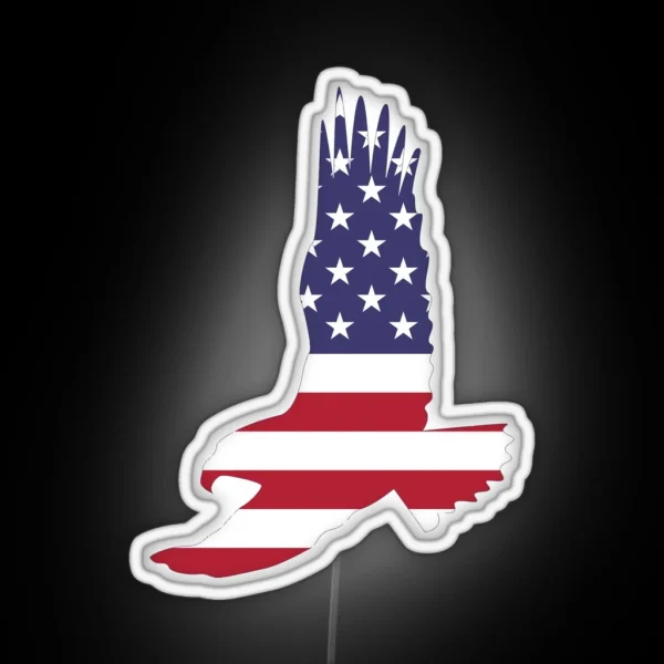 American Bald Eagle RGB Neon Sign