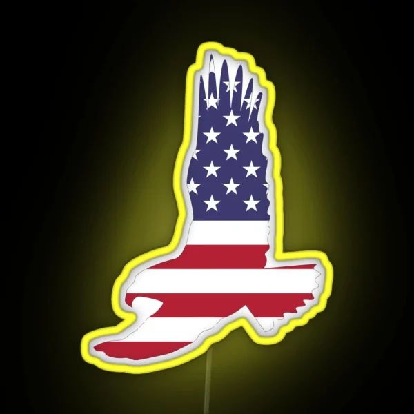 American Bald Eagle RGB Neon Sign