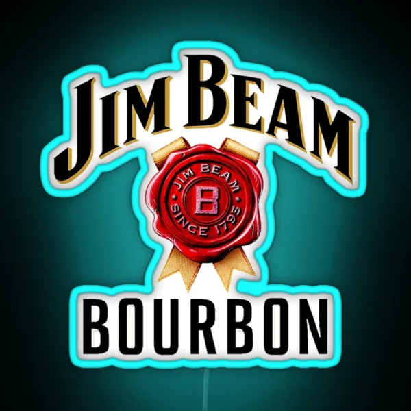 American Brand Of Bourbon Whiskey RGB Neon Sign