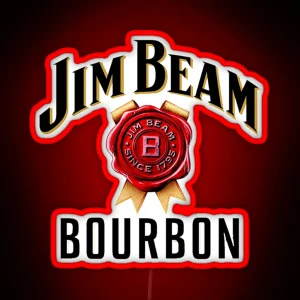 American Brand Of Bourbon Whiskey RGB Neon Sign