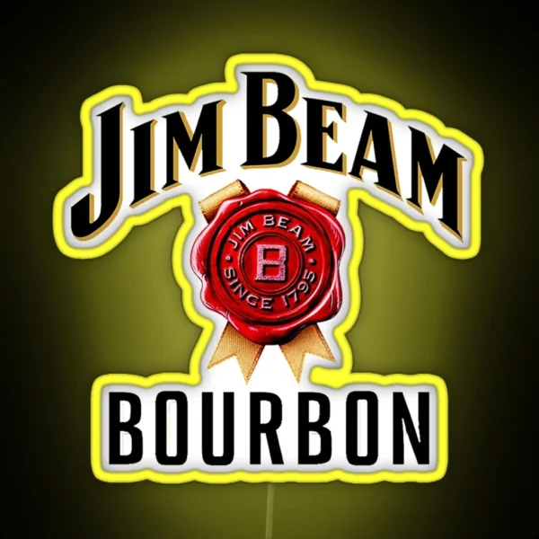American Brand Of Bourbon Whiskey RGB Neon Sign