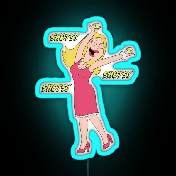 American Dad Francine RGB Neon Sign