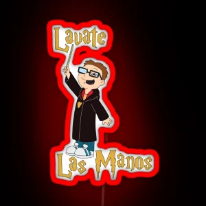 American Dad Lavate Las Manos RGB Neon Sign