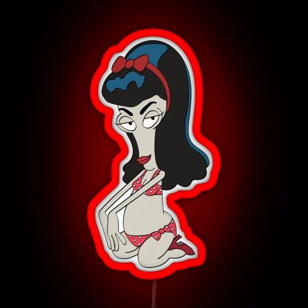 American Dad Roger Roslyn Tattoo RGB Neon Sign