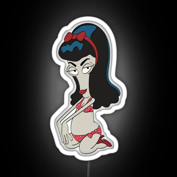 American Dad Roger Roslyn Tattoo RGB Neon Sign