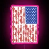 American Flag Fishing Design RGB Neon Sign - Image 6