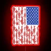 American Flag Fishing Design RGB Neon Sign - Image 2