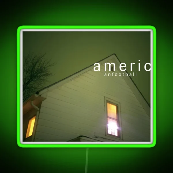 American Football LP1 Cover RGB Neon Sign