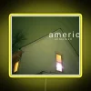 Vibrant American football themed LP1 cover RGB neon LED sign