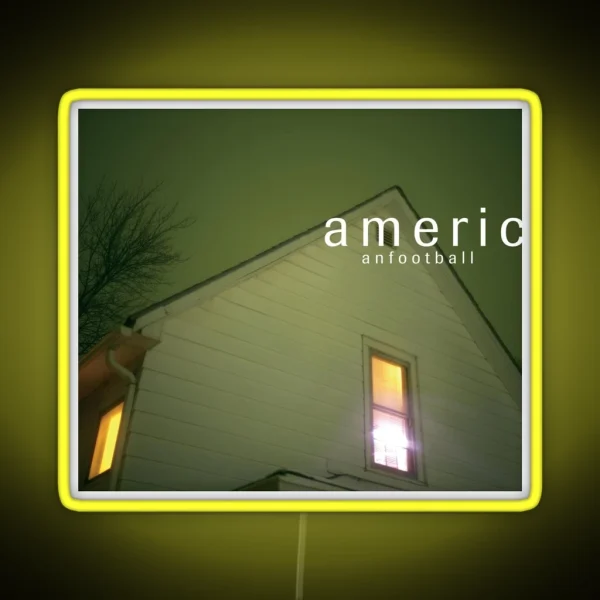 American Football LP1 Cover RGB Neon Sign
