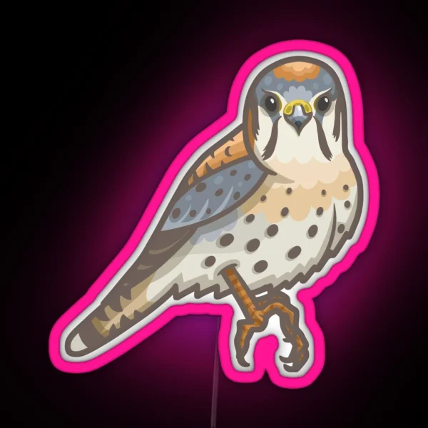 American Kestrel RGB Neon Sign