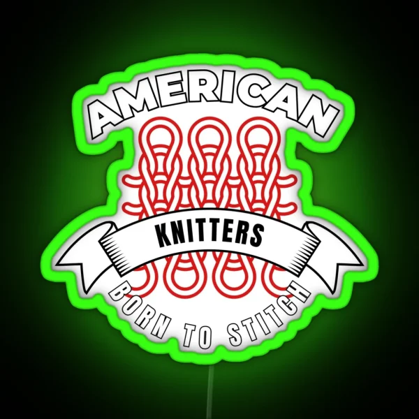American Knitters RGB Neon Sign