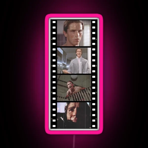 American Psycho Film Strip RGB Neon Sign