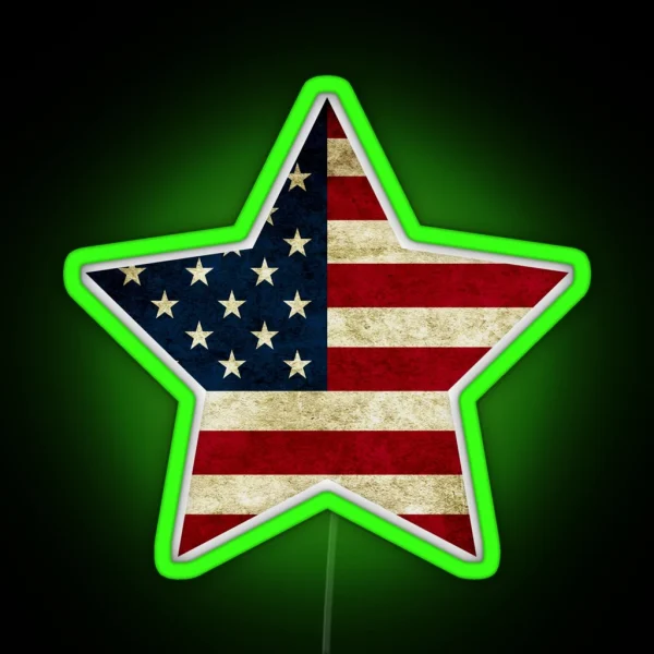 American Star Helmet Hydro Led RGB Neon Sign