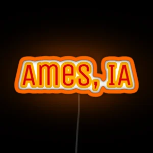 Ames IA RGB Neon Sign