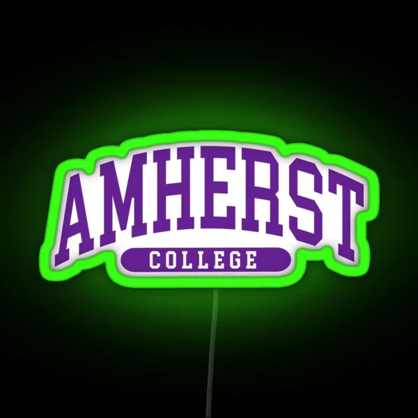 Amherst College Font Curved RGB Neon Sign