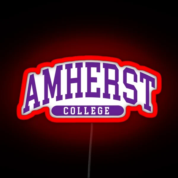 Amherst College Font Curved RGB Neon Sign