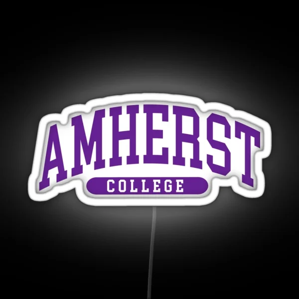 Amherst College Font Curved RGB Neon Sign