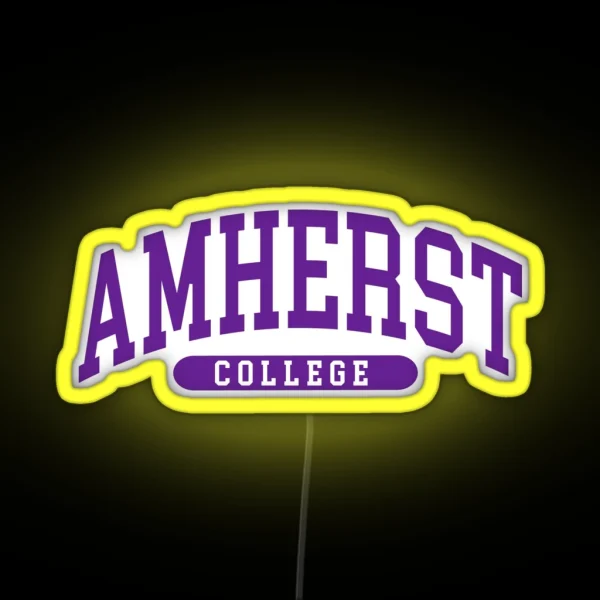 Amherst College Font Curved RGB Neon Sign