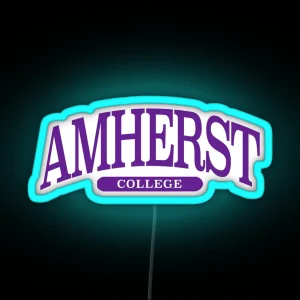 Amherst Serif Font Curved RGB Neon Sign